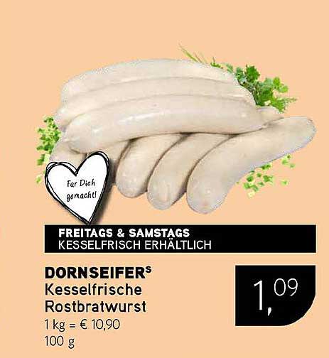 DORNSEIFER Kessel frische Rostbratwurst