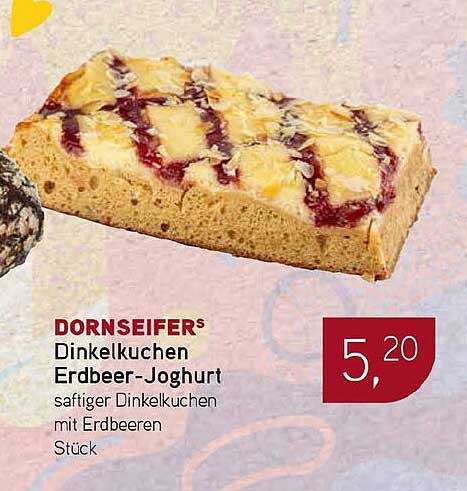 DORNSEIFER'S Dinkelkuchen Erdbeer-Joghurt