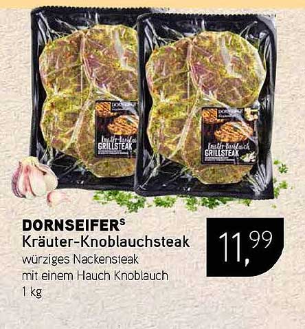 DORNSEIFERS Kräuter-Knoblauchsteak würziges Nackensteak mit einem Hauch Knoblauch 1 kg