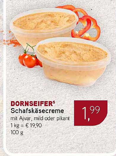 DORNSEIFERS Schafskäsecreme mit Ajvar, mild oder pikant