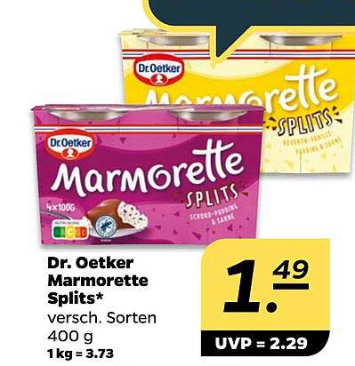 Dr. Oetker Marmorette Splits*