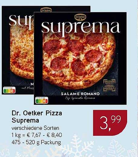 Dr. Oetker Pizza Suprema