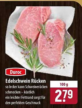 Duroc Edelschwein Rücken