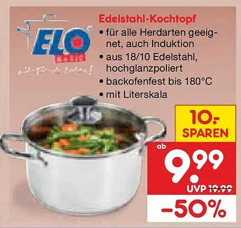 Edelstahl-Kochtopf
