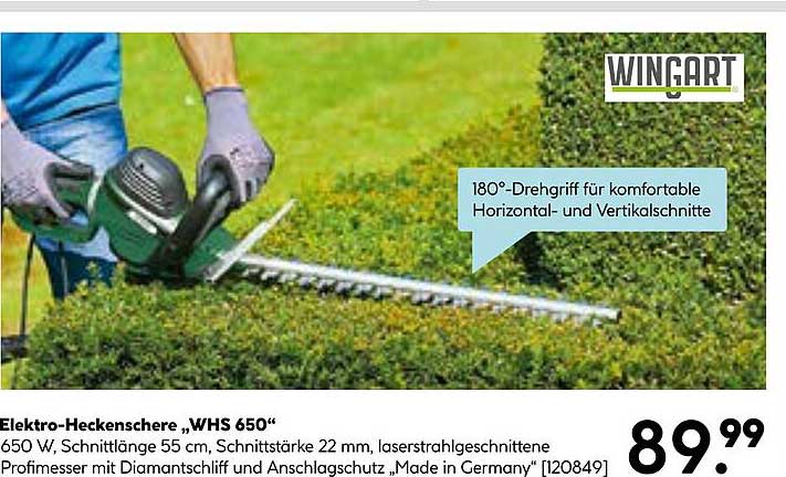 Elektro-Heckenschere „WHS 650“