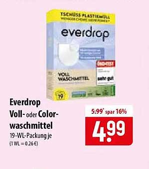 Everdrop Voll- oder Color-waschmittel