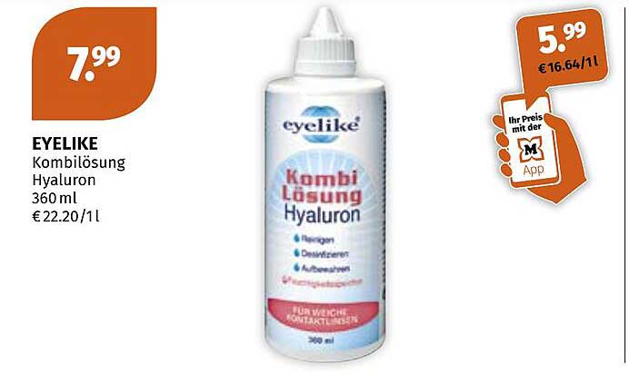 EYELIKE Kombilösung Hyaluron 360ml