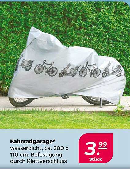 Fahrradgarage* wasserdicht, ca. 200 x 110 cm, Befestigung durch Klettverschluss