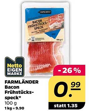 FARMLÄNDER Bacon Frühstücksspeck*