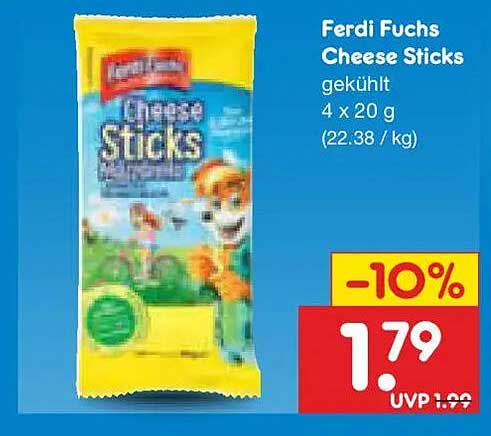 Ferdi Fuchs Cheese Sticks gekühlt 4 x 20 g