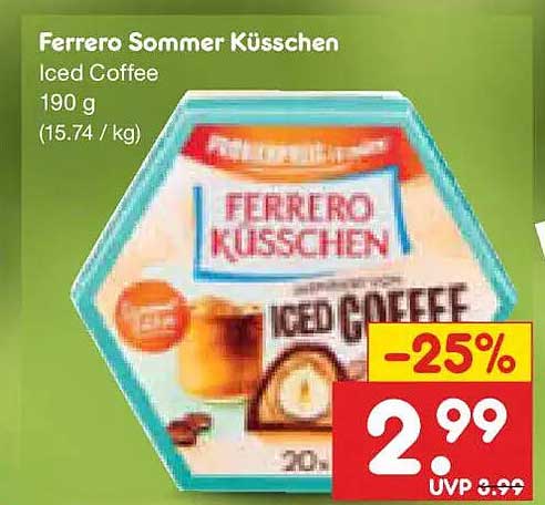 Ferrero Sommer Küsschen Iced Coffee 190 g