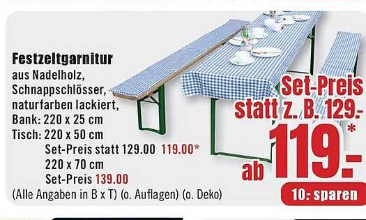 Festzeltgarnitur