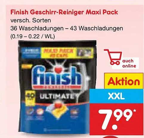 Finish Geschirr-Reiniger Maxi Pack