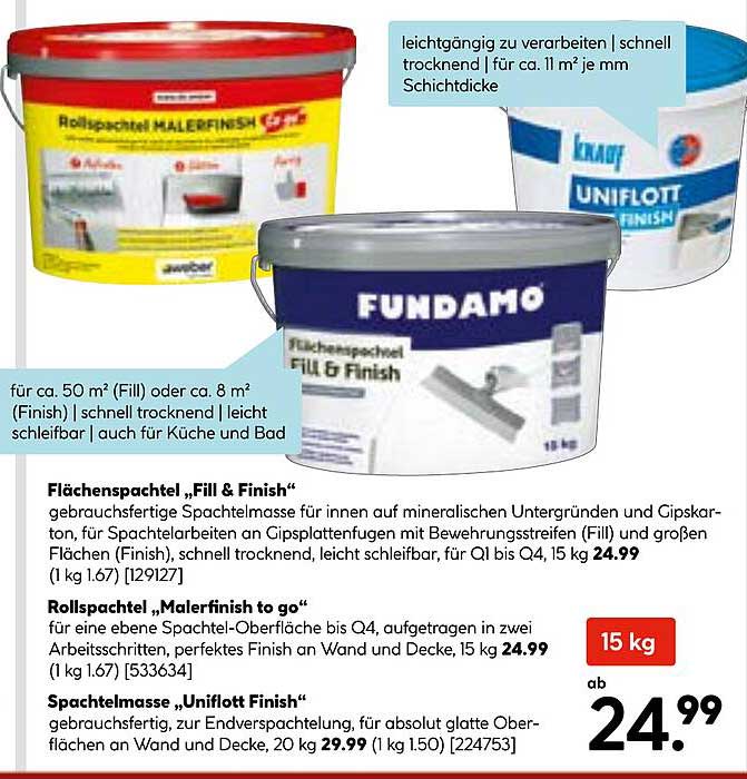 Flächenspachtel „Fill & Finish“