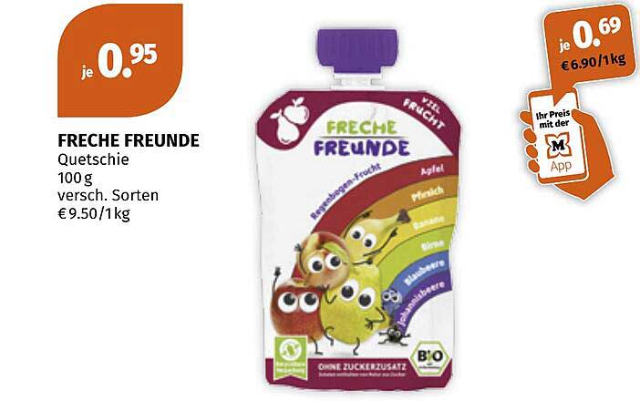 FRECHE FREUNDE Quetschie 100 g versch. Sorten