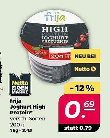 frija Joghurt High Protein* versch. Sorten 200 g