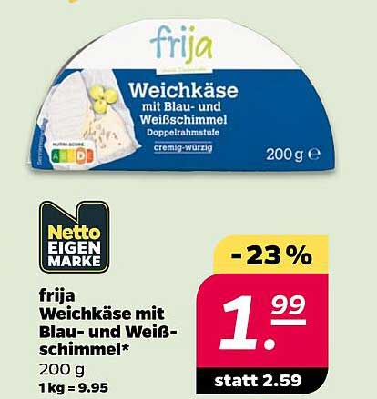 frija Weichkäse mit Blau- und Weißschimmel*