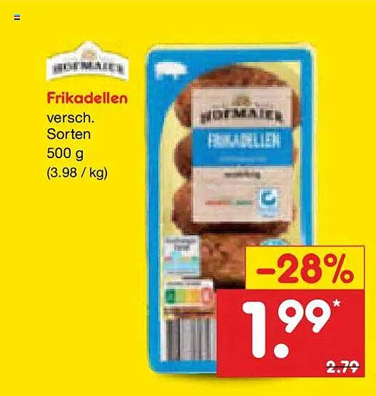 Frikadellen versch. Sorten 500 g (3.98 / kg)
