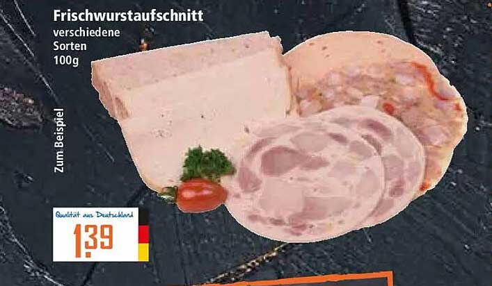 Frischwurstaufschnitt verschiedene Sorten 100g