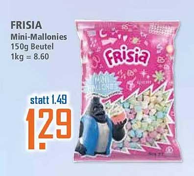 FRISIA Mini-Mallonies 150g Beutel 1kg = 8.60