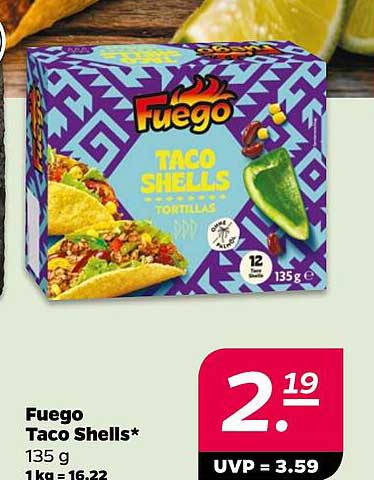 Fuego Taco Shells* 135 g