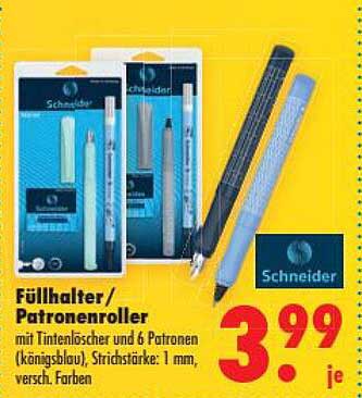 Füllhalter / Patronenroller