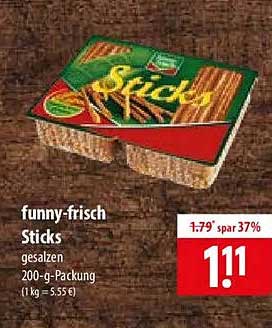 funny-frisch Sticks gesalzen 200-g-Packung