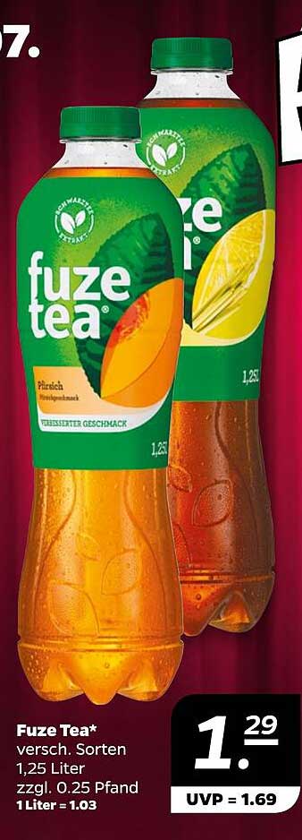 Fuze Tea* versch. Sorten 1.25 Liter zzgl. 0.25 Pfand