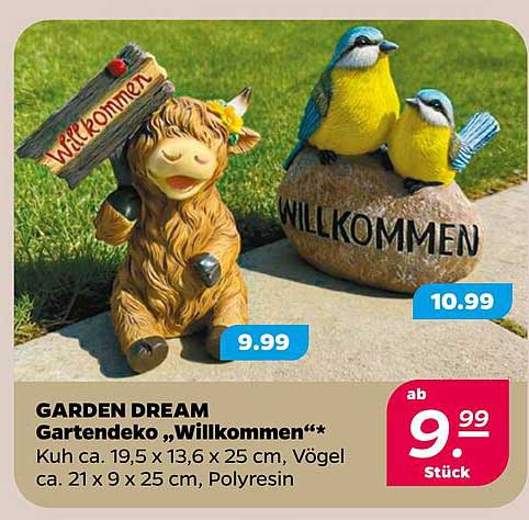 GARDEN DREAM Gartendeko „Willkommen“**