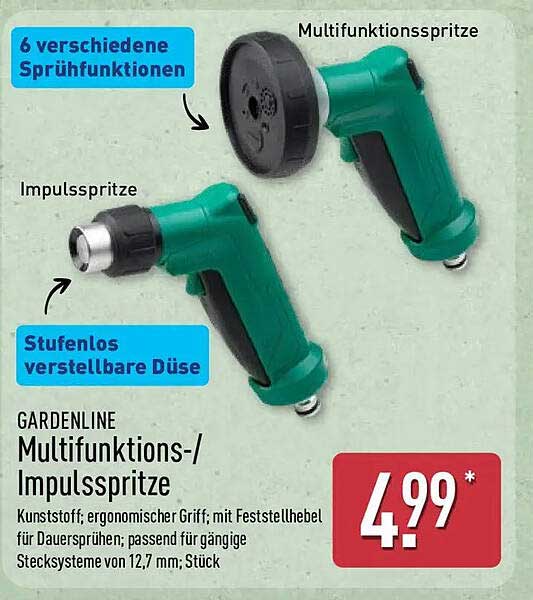 GARDENLINE Multifunktions-/Impulsspritze