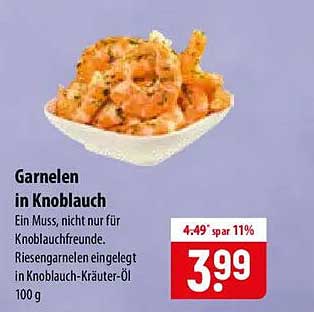 Garnelen in Knoblauch