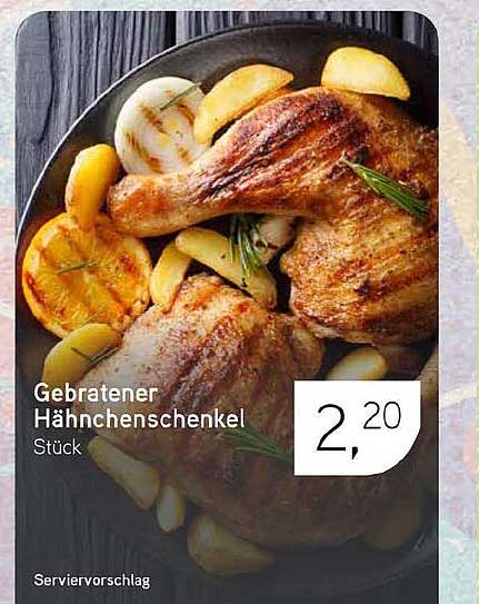 Gebratener Hähnchenschenkel