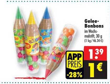 Gelee-Bonbons im Wachs-Maßstab, 30 g
