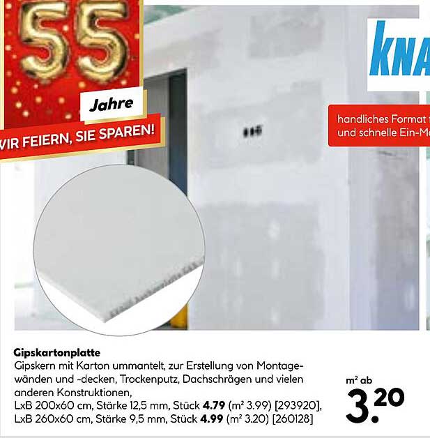 Gipskartonplatte