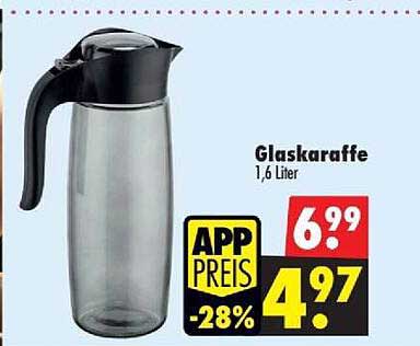 Glaskaraffe 1,6 Liter