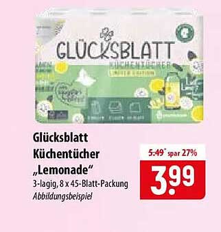 Glücksblatt Küchentücher „Lemonade“