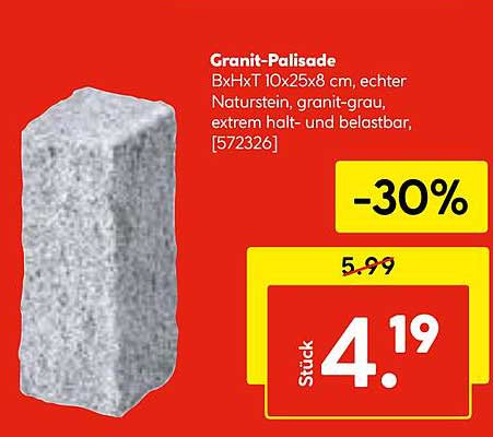 Granit-Palisade