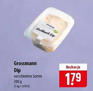 Grossmann Dip verschiedene Sorten 200 g