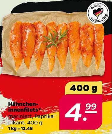 Hähnchen-Innerfilets mariniert, Paprika pikant, 400 g
