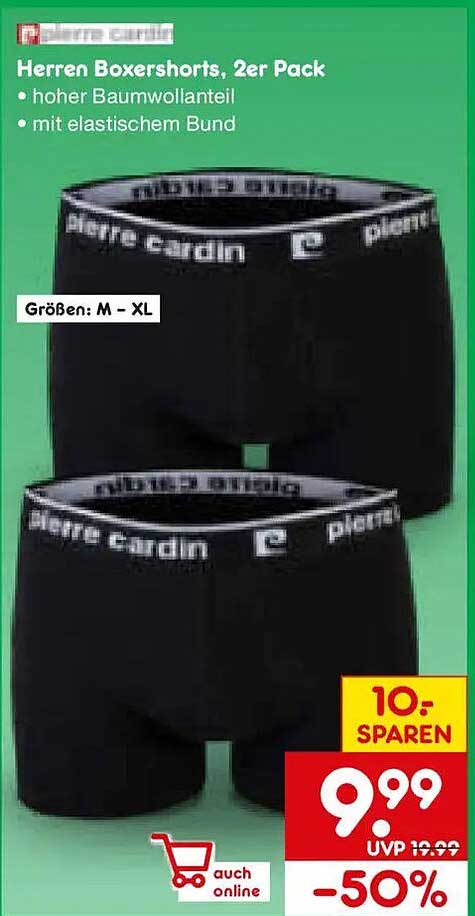 Herren Boxershorts, 2er Pack