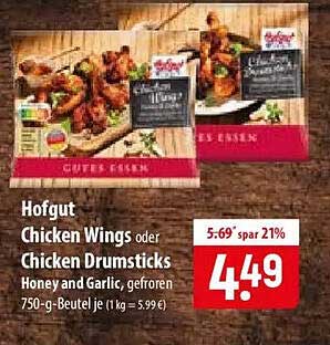 Hofgut Chicken Wings oder Chicken Drumsticks