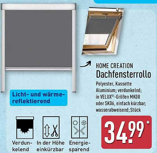 HOME CREATION Dachfensterrollo