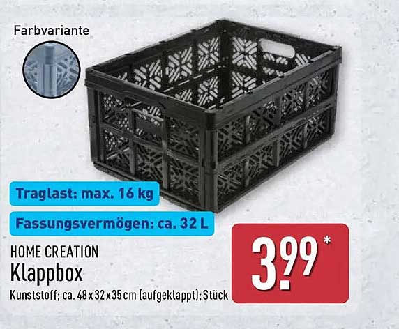 HOME CREATION Klappbox