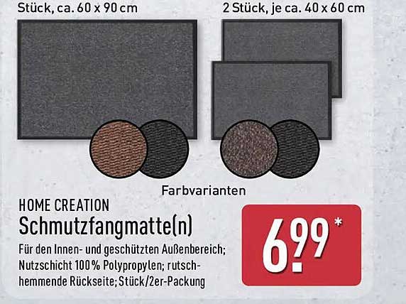 HOME CREATION Schmutzfangmatte(n)