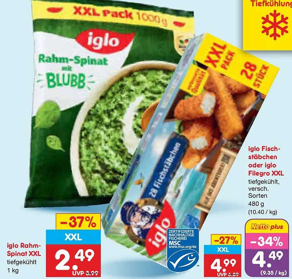 iglo Rahm-Spinat XXL