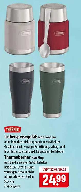 Isolierspeisegefäß Icon Food Jar / Thermobecher Icon Mug