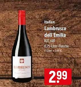 Italien Lambrusco dell’Emilia