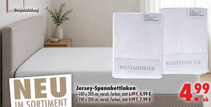Jersey-Spannbettlaken