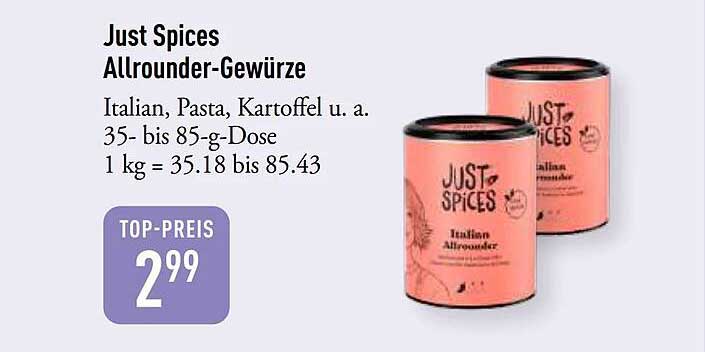 Just Spices Allrounder-Gewürze