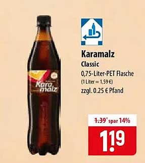 Karamalz Classic, 0,75-Liter-PET Flasche